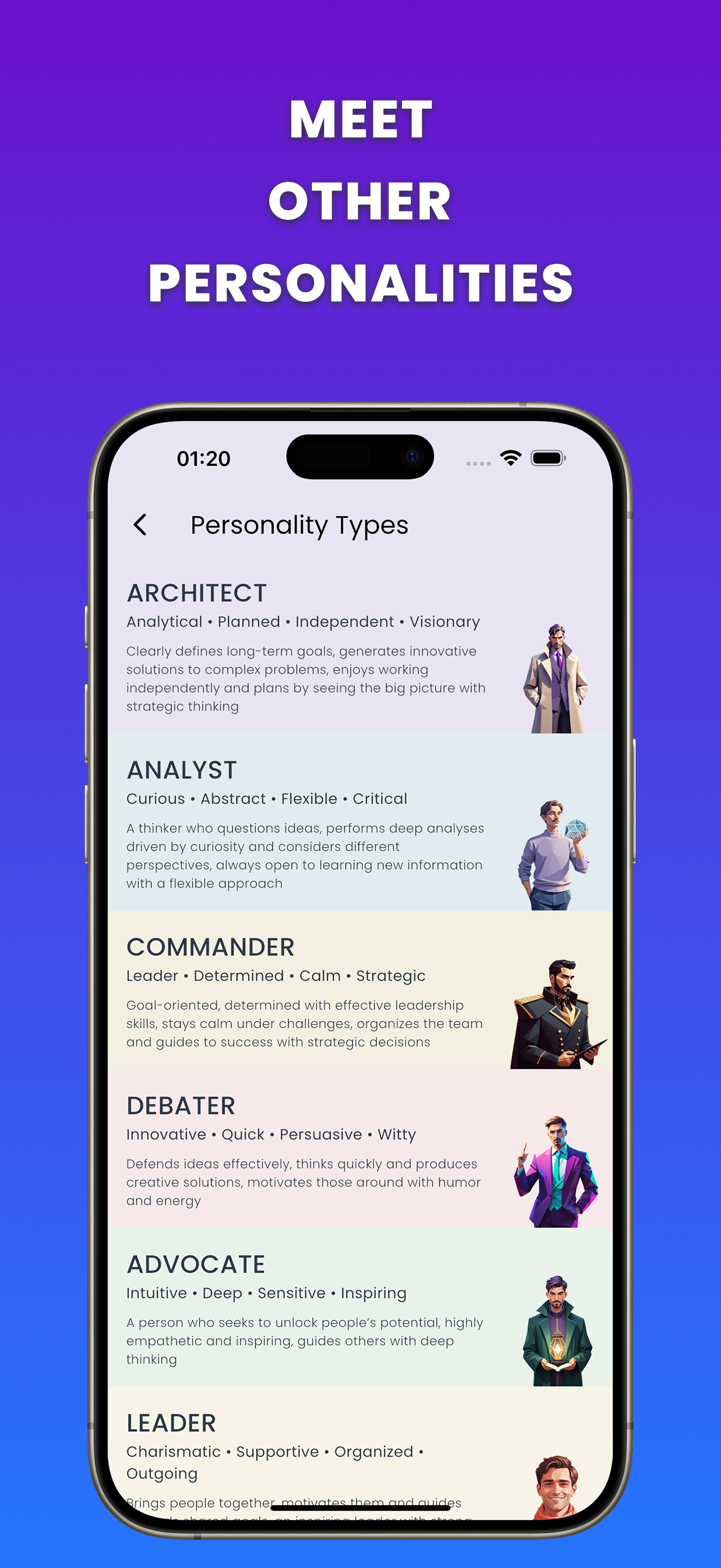 Profilr all types list